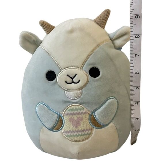 NWT  Squishmallow DOMINGO Baby Goat 8” Easter Dated 4-20-2022 Plush w Easter egg - Picture 2 of 5